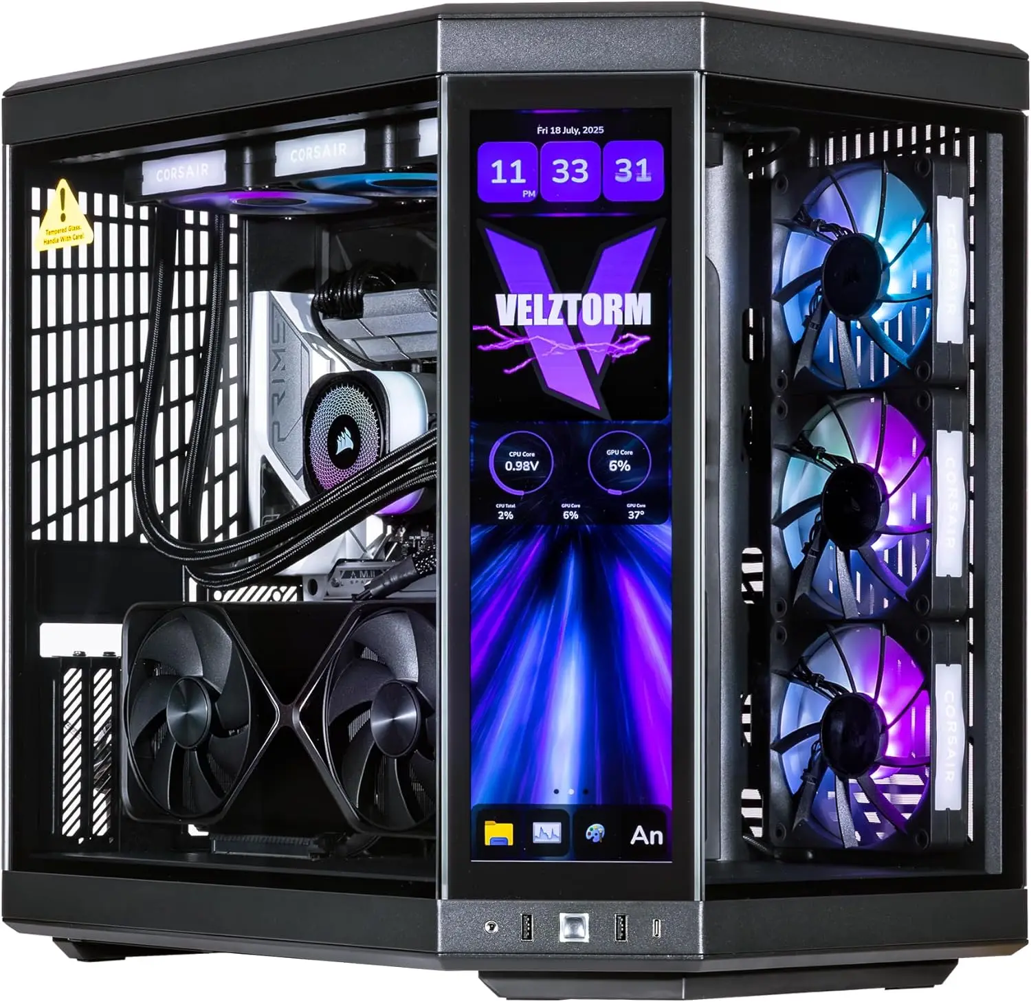 Rtx 5080 16Gb - PC Desktop da Gaming Touchscreen Velztorm